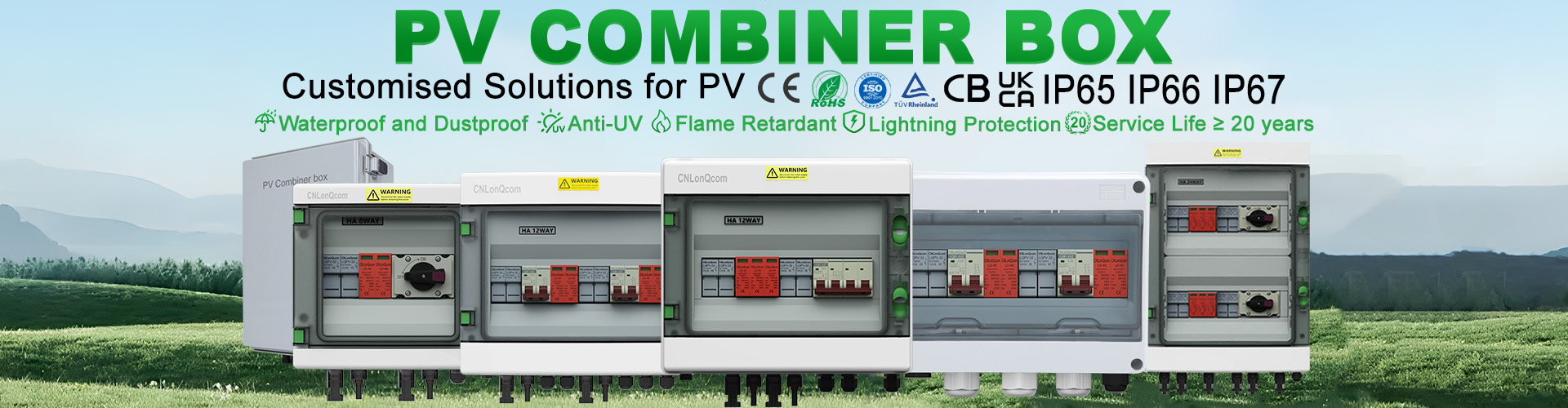 Skrzynka rozdzielcza PV 1 w 1 na wyjściu DC500V