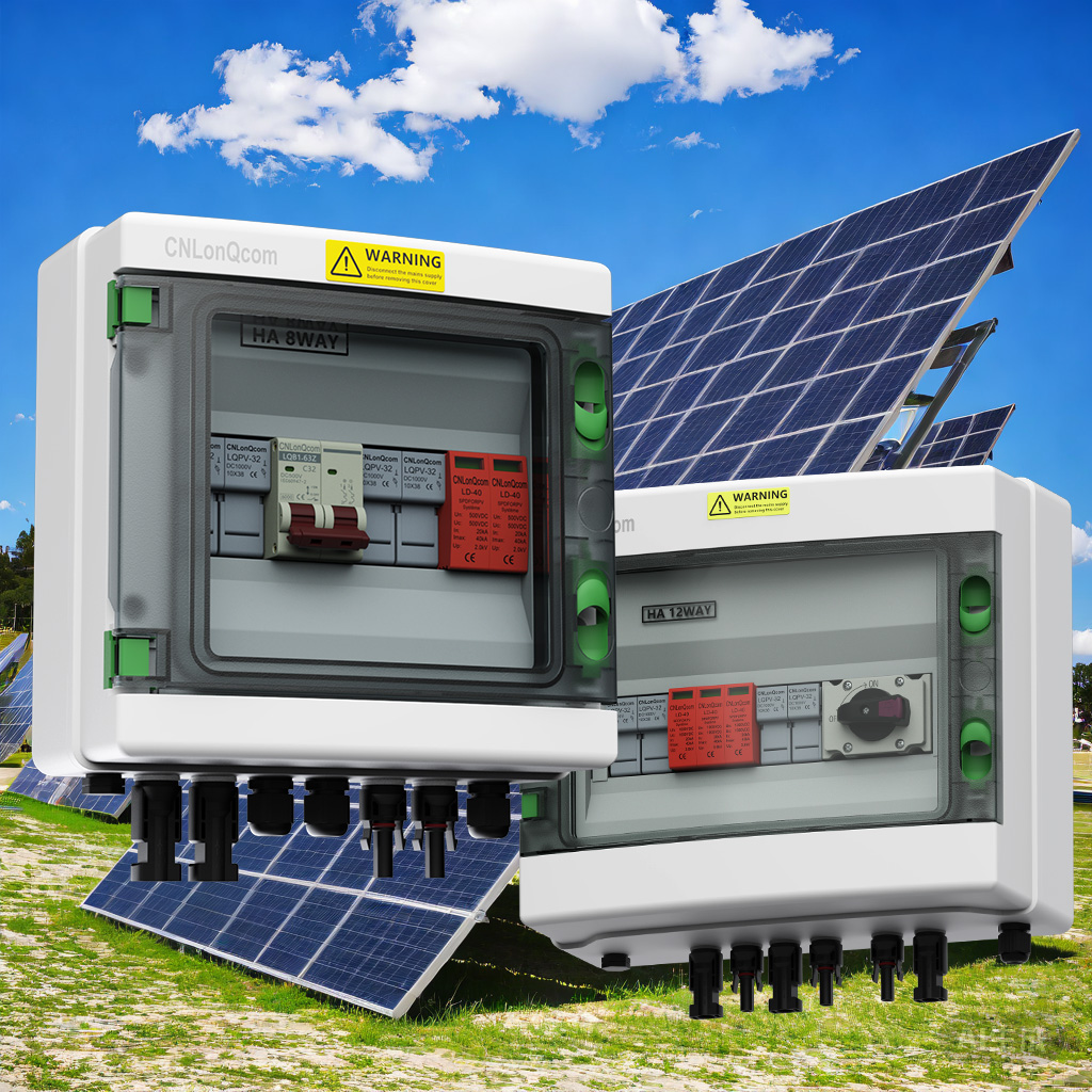 Energia słoneczna oświetla zieloną żywotność, fotowoltaiczne pudełka z kombinerów pomagają wydajne wytwarzanie energii