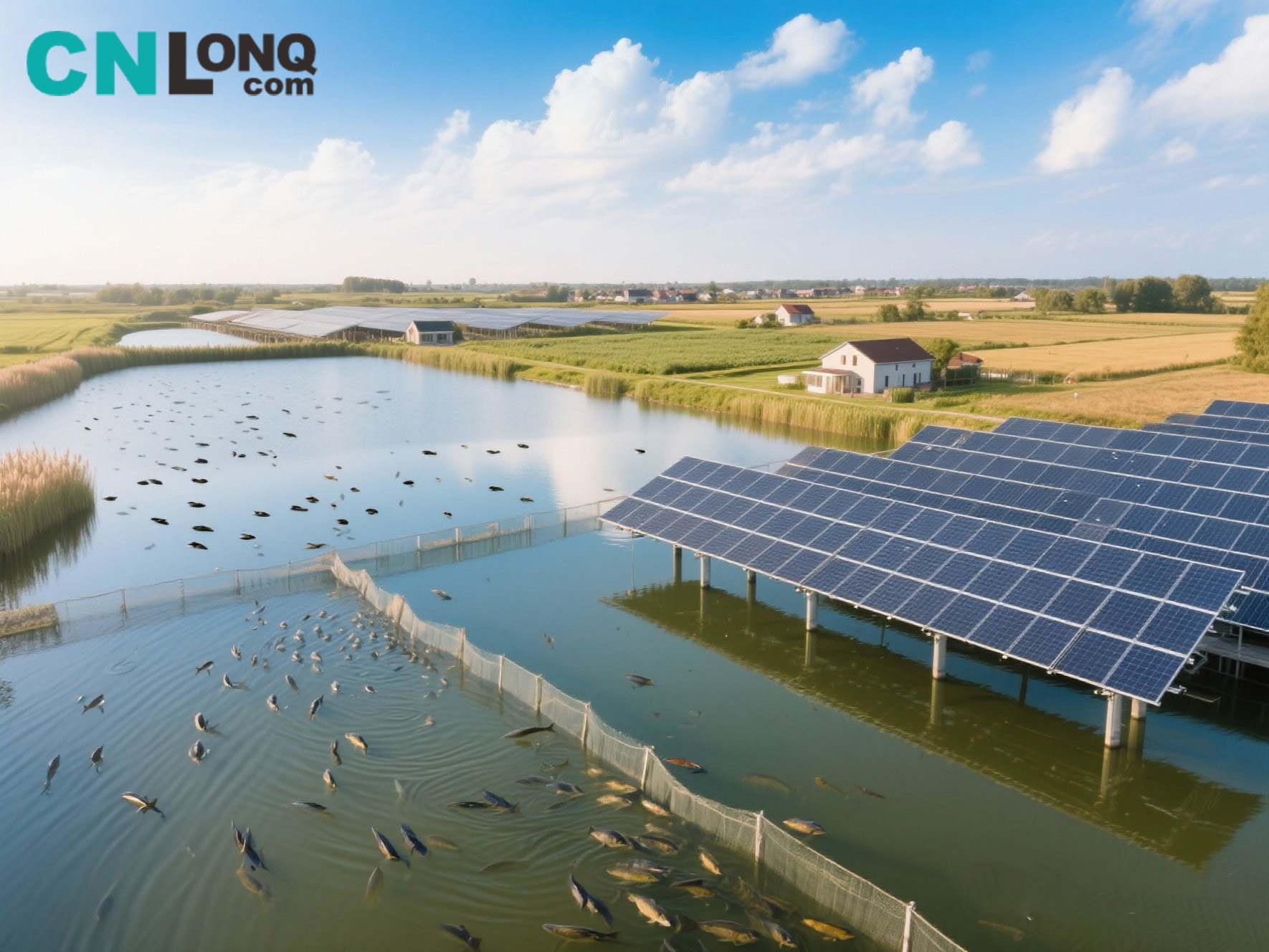 Model „Integracja rybacki-photovoltaiczna Jiangsu Rudong: panele słoneczne hodują„ złote ryby ”, wartość wyjściowa kwintupling na akr